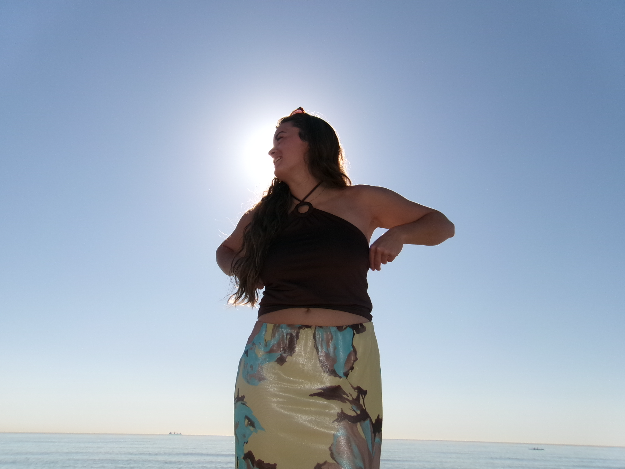 A photo of me smiling in Spain taken by my best friend.